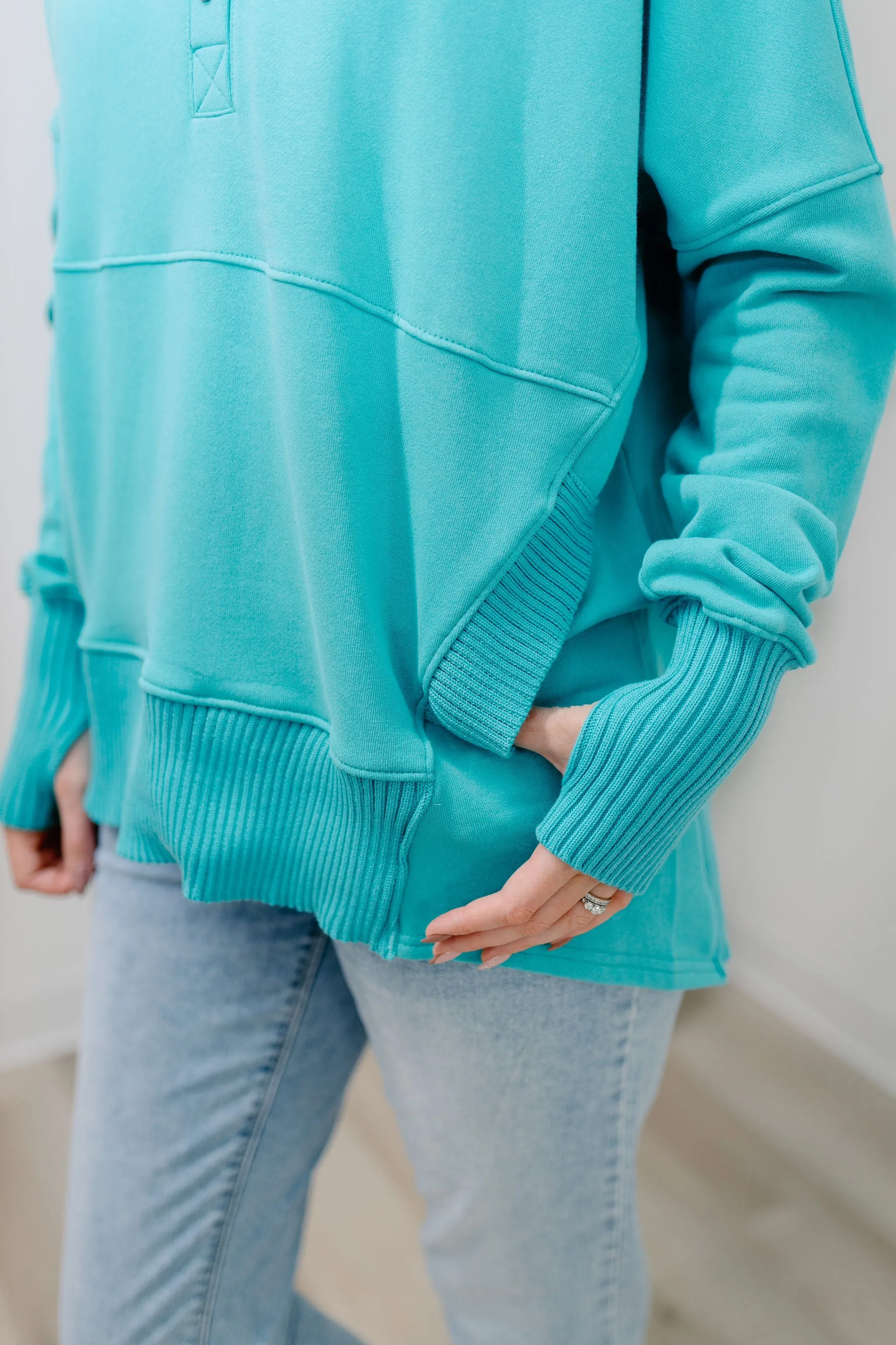 Starburst Hoodie - Aqua