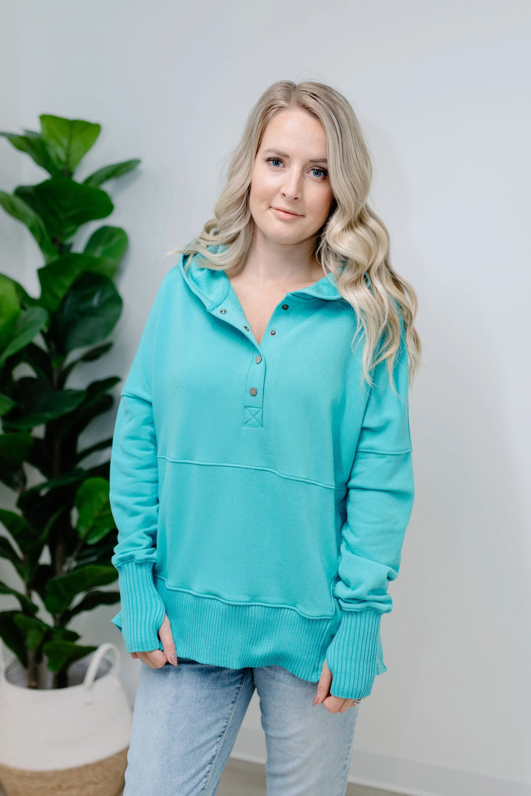 Starburst Hoodie - Aqua