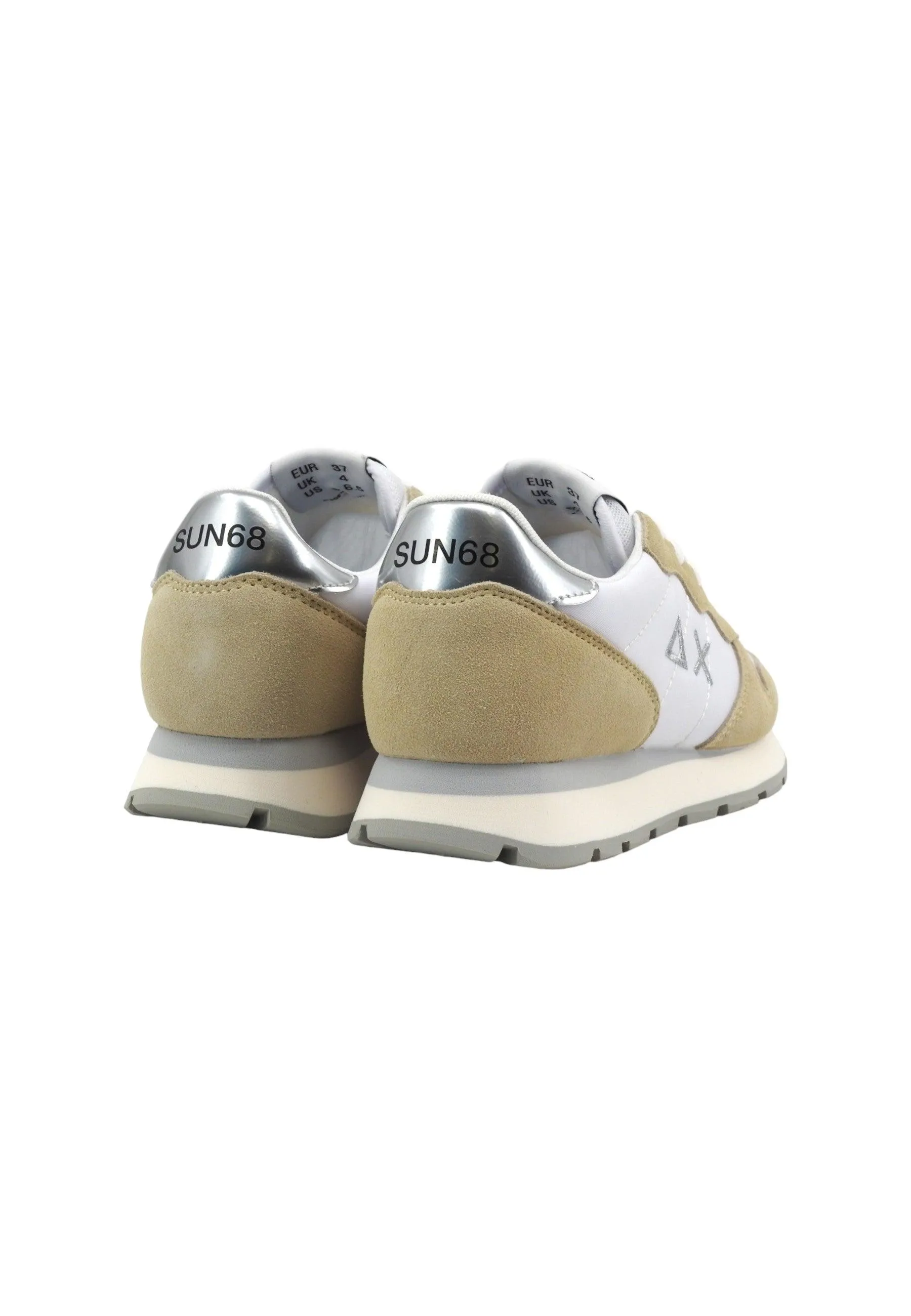 SUN68 Ally Solid Sneaker Donna Bianco Panna Z34202