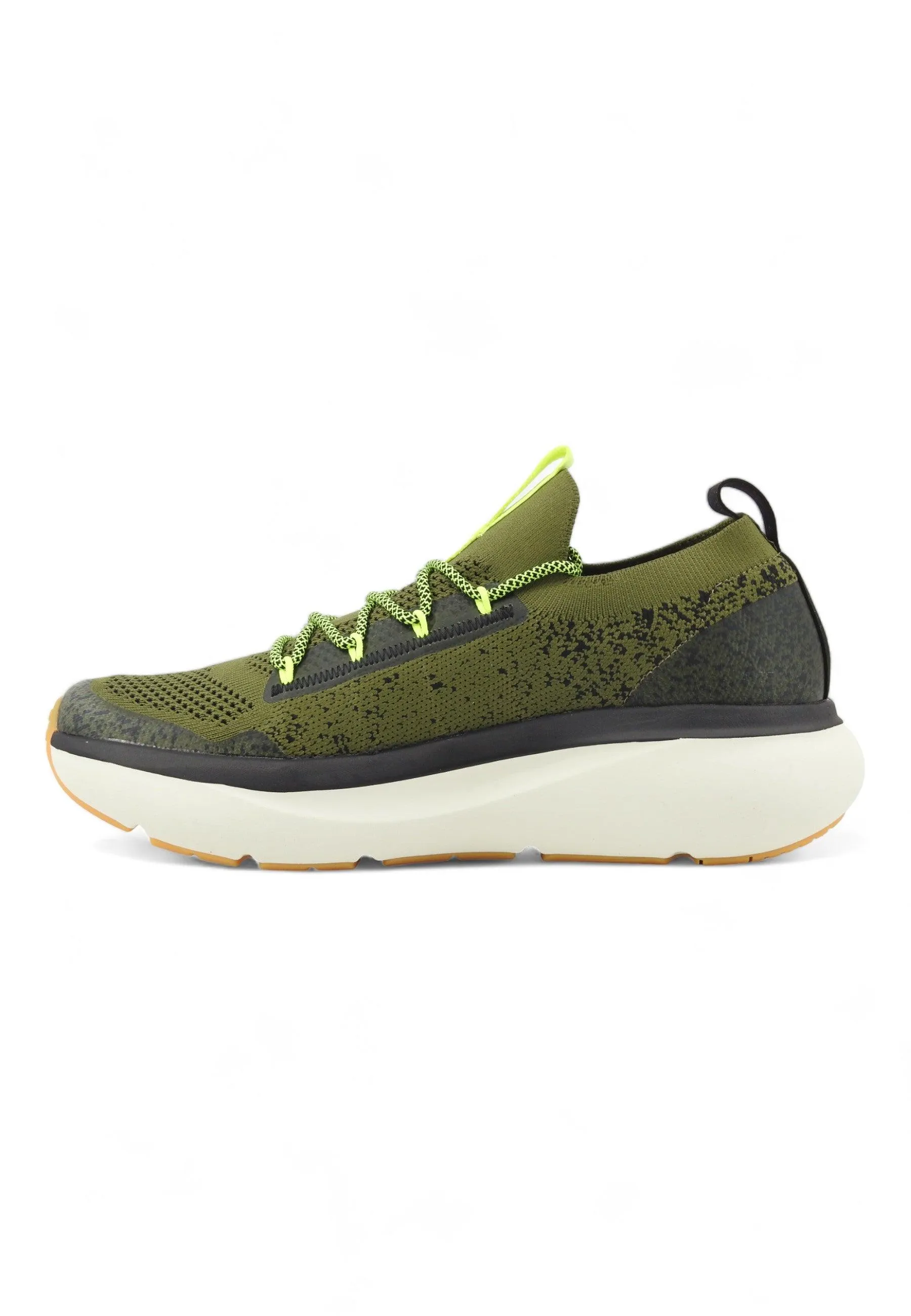 SUN68 Jupiter Knit Sneaker Uomo Militare Verde Z34127