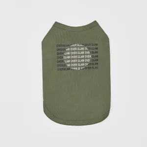 T-Shirt with Logo Pattern (Green)