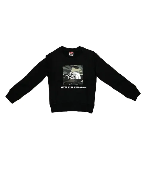 The North Face Crewneck sweatshirt for boys Teens Box Crew NF0A7X59JK31 black