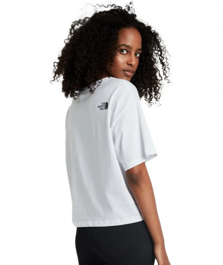 The North Face Cropped Simple Dome women's short sleeve t-shirt NF0A4SYCFN41 white