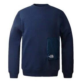 THE NORTH FACE M HYBRID POCKET CREW-AP-NAVY