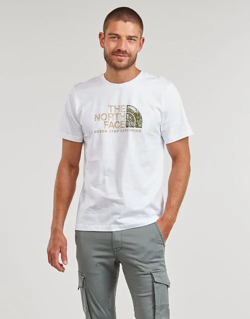 The North Face T-Shirt Mezza Manica Bianca Verde Militare