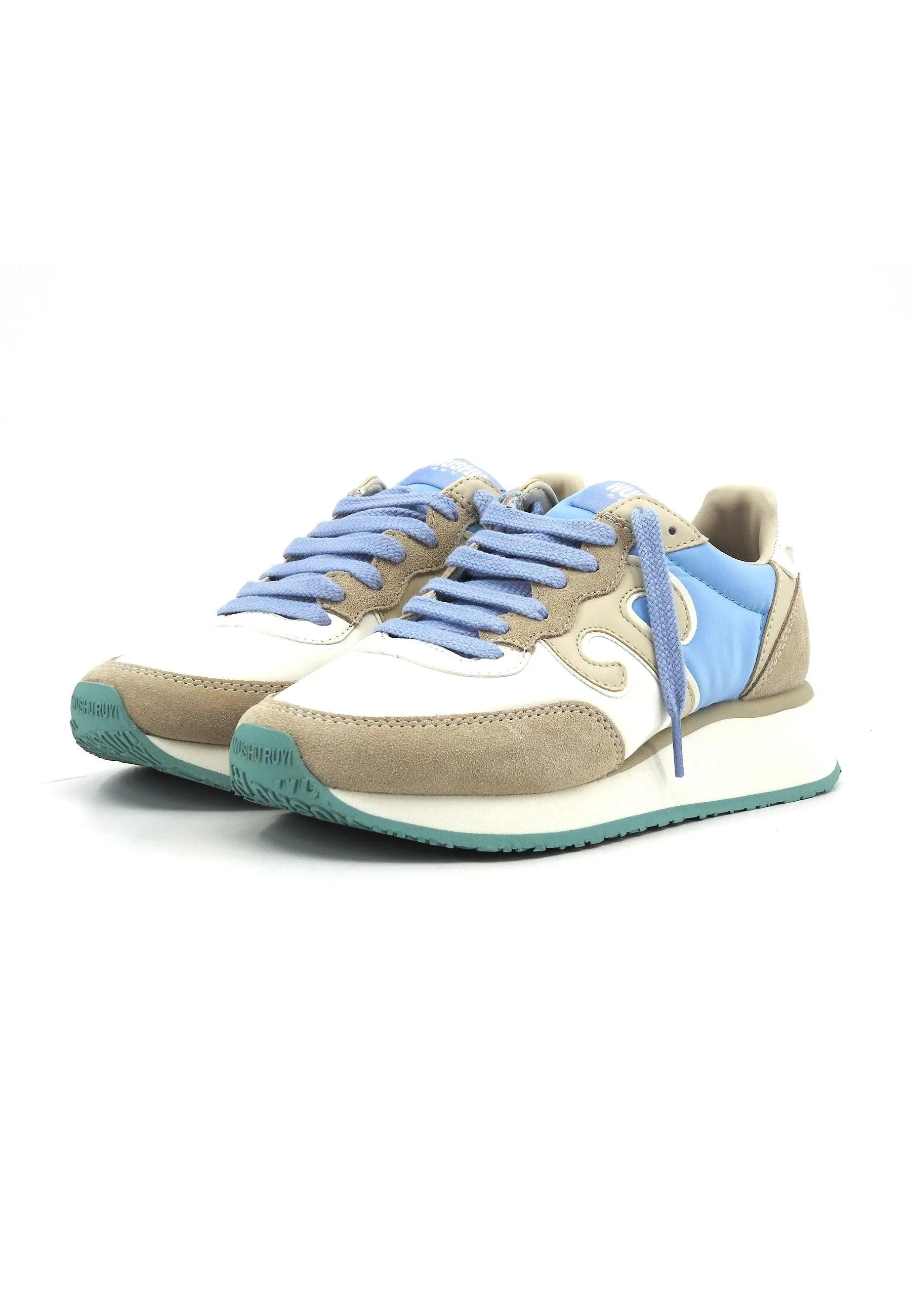 WUSHU Master Sneaker Donna Grey Beige Azzurro M459