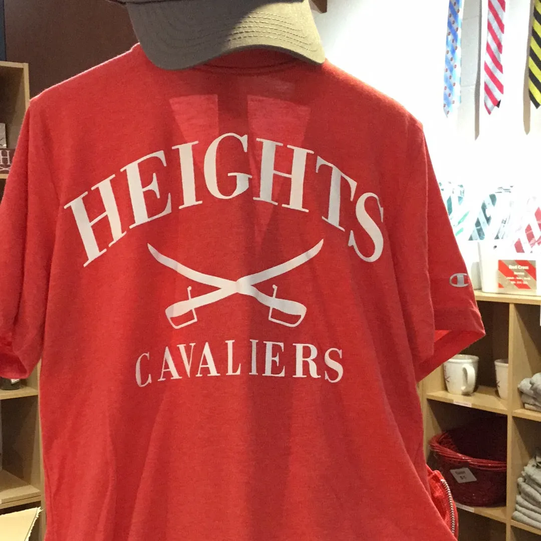 Youth Champion Red Short Sleeve Shirt - Heights Cavaliers